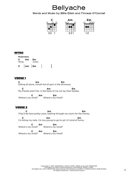 bellyache by Billie Eilish - Really Easy Guitar - Guitar Instructor