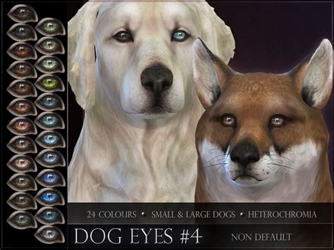 Non-default Eyes for the Sims 4 dogs Found in TSR Category 'Sims 4 Dogs' in 2020 | Sims pets ...