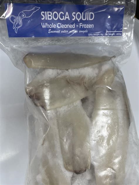 Frozen Squid (Whole Cleaned) - Fresh and frozen fish