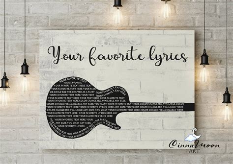 Custom Song Lyrics-song Lyrics-song Lyrics Wall Art-wedding - Etsy | Lyric prints, Song lyrics ...