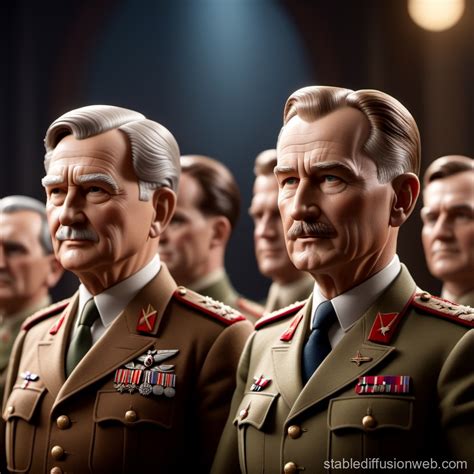 Cartoonified WW2 Leaders | Stable Diffusion Online