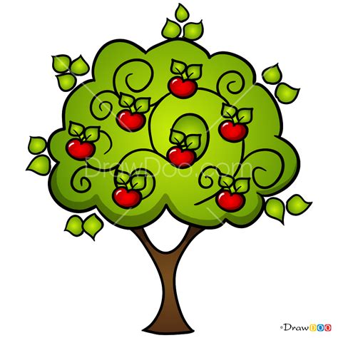 How to Draw Apple Tree, Trees