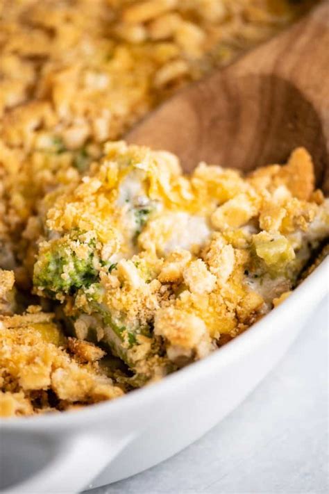 The Best Broccoli Casserole with Ritz Crackers - Build Your Bite