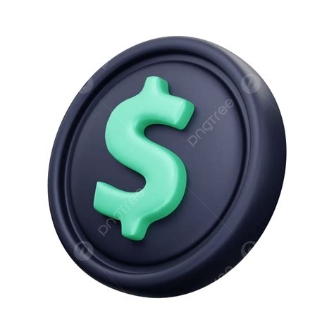 Dollar Sign 3d Icon Render, 3d Dollar Sign Icon, 3d Dollar Sign Button, 3d Icon Render PNG ...