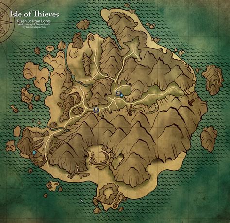 Isle of Thieves - Risen 3 Map | game-maps.com