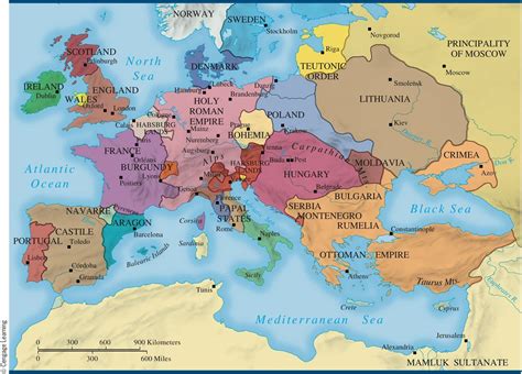 Map Of Europe In The Renaissance | Printable Templates Free