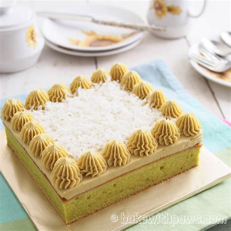 Pandan Butter Cake with Gula Melaka Swiss Meringue Buttercream - BAKE ...