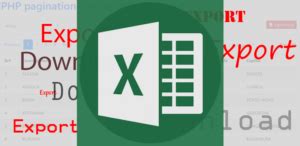 Export an excel file with PHPExcel