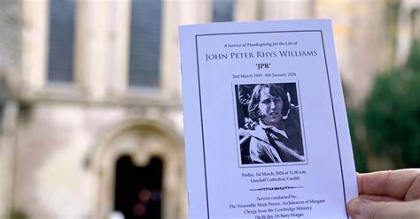 JPR Williams memorial service: Rugby greats gather to celebrate the life of Welsh rugby icon ...