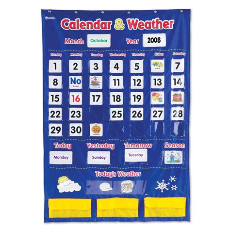 Calendar & Weather Pocket Chart | Classroom Essentials Scholastic Canada