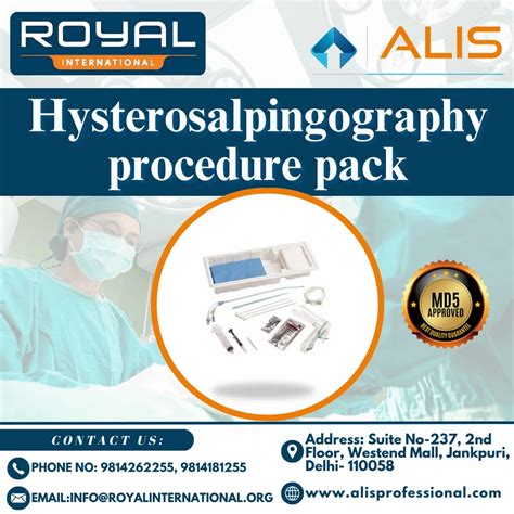 Polyethylene Hysterosalpingography procedure pack at Rs 300 in Jalandhar