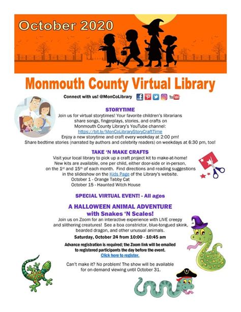 Oct 23 | October Events with Monmouth County Library | Howell, NJ Patch