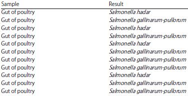 Molecular Detection of Salmonella pullorum from Poultry Ceca and ...