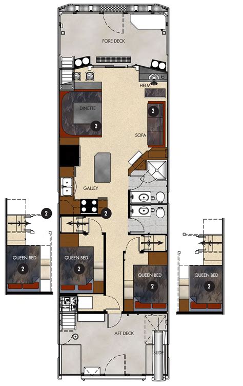 Boat Easy Craft: Houseboat Floor Plan