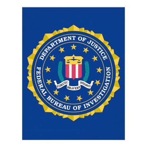 FBI Flag Letterhead | Zazzle