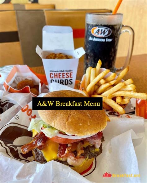 A&W Breakfast Menu with Prices 2024 - Hours, Locations, Specials, Combos, Nutrition - Breakfast