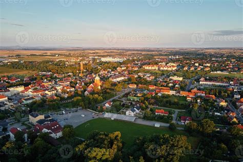 Cityscape of small european town, aerial view 14883541 Stock Photo at Vecteezy