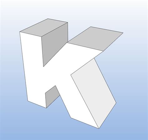 3D model Letter K - Alphabet Series VR / AR / low-poly | CGTrader