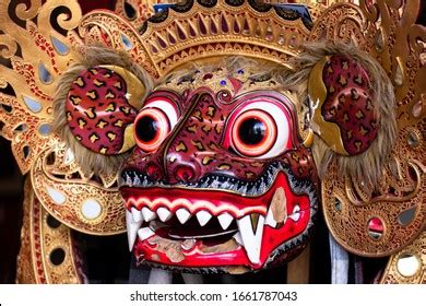 Traditional Barong Mask Costume Bali Theater Stock Photo 1661787043 | Shutterstock