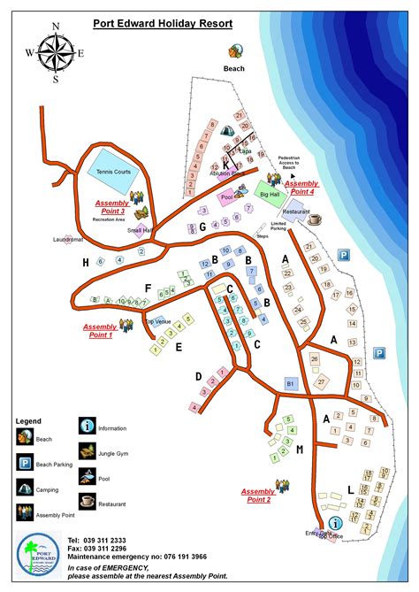 MAP - Port Edward Holiday Resort