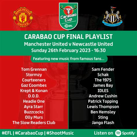 Shoot Music and EFL team up to curate Official 2023 Carabao Cup Final Playlist - Shoot Music