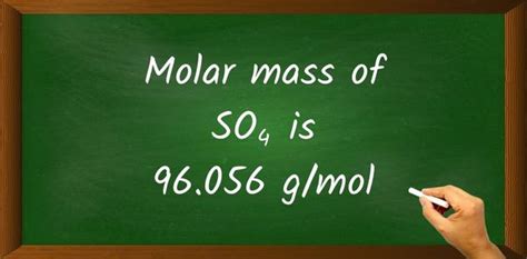 SO4 Molar Mass (With Calculations)