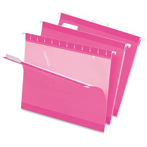 Pendaflex, PFX415215PIN, Pink Reinforced Hanging File Folders, 25 / Box ...