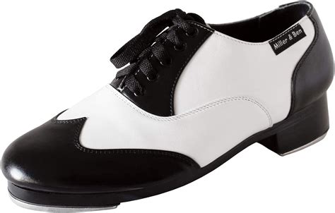 Amazon.com | Miller & Ben Tap Shoes; Jazz-Tap Master; Black & White Professional Tap Shoes ...