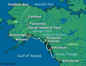 Alaska Itinerary Maps & Information - CEALS - Alaska Cruises and Land Tours