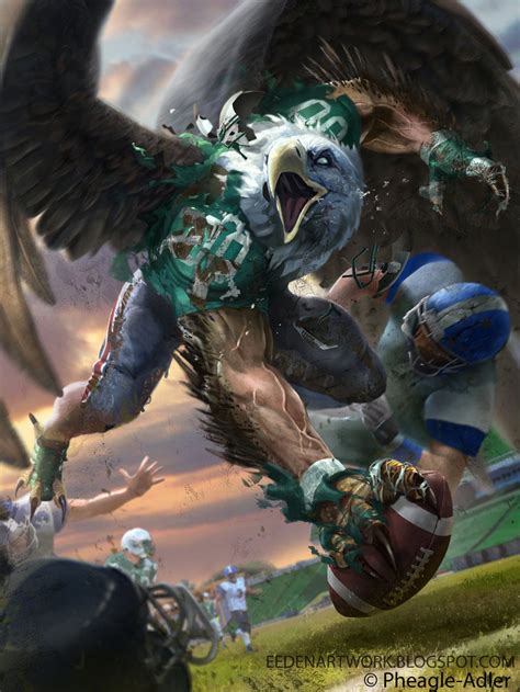 Eagle Footballer by Eedenartwork Philadelphia Eagles Wallpaper, Philadelphia Eagles Super Bowl ...