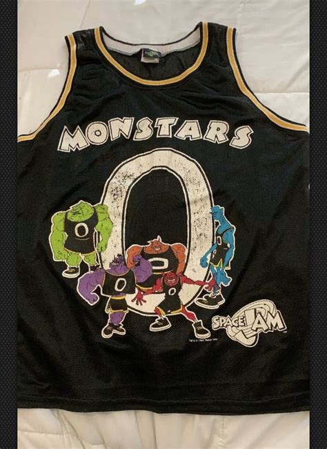 Vintage Warner Bros 1996 SPACE JAM Monstars Jersey Size L 44 for Sale ...