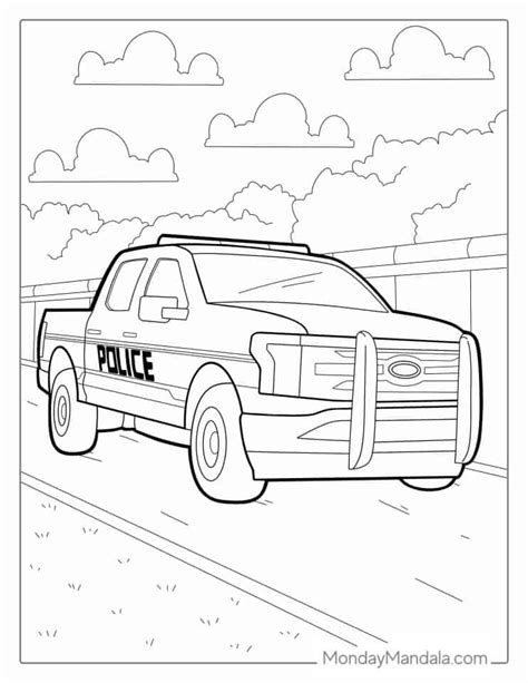 20 Police Car Coloring Pages (Free PDF Printables)