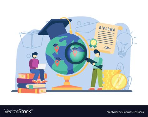 Global education scholarship concept can be used Vector Image