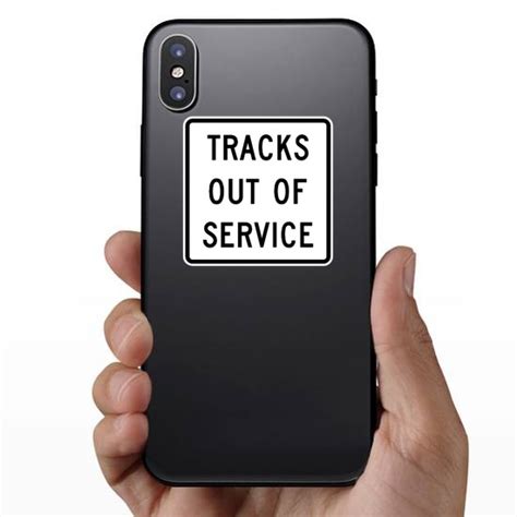 Tracks Out Of Service Sticker