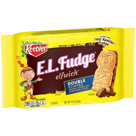 Keebler E.L.Fudge Elfwich Double Stuffed Cookies 12 oz - Walmart.com - Walmart.com