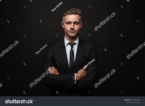 98 Confident Businessman Wearing Suit Standing Isolated Over Background ...