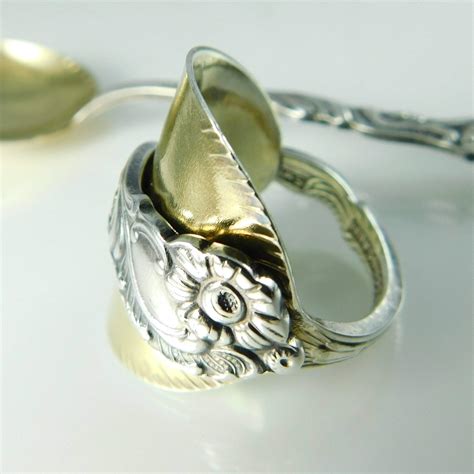 Gold Spoon Rings