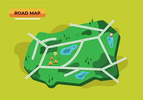 Road Map Vector 207529 Vector Art at Vecteezy