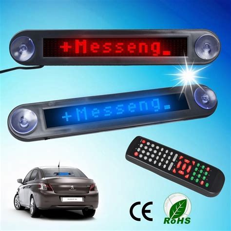 12V Car LED Programmable Message Sign Scrolling Display Board with ...