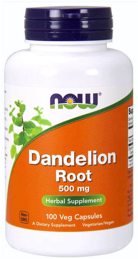 NOW Supplements, Dandelion Root (Taraxacum officinale) 500 mg, Herbal ...