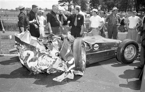 Keith Andrews fatal crash at Indy in 1957.