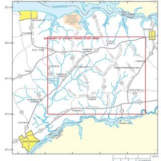 Map shows regional view of Locust Grove Study Site, Eastern shore of... | Download Scientific ...