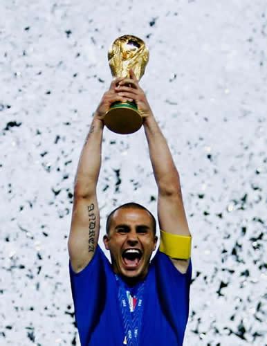 World Sports: fabio cannavaro champion player of football