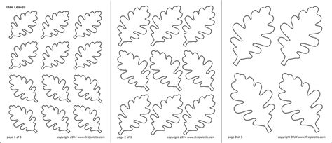 Leaf Templates | Free Printable Templates & Coloring Pages | FirstPalette.com