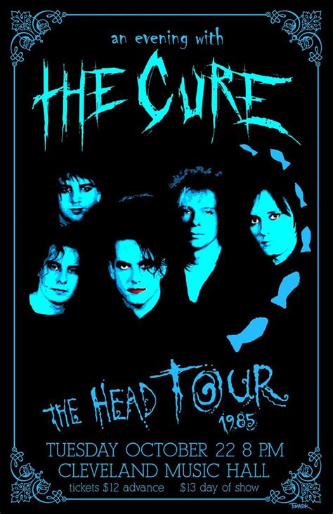 The Cure 1985 Concert Poster in 2021 | Rock band posters, Concert ...