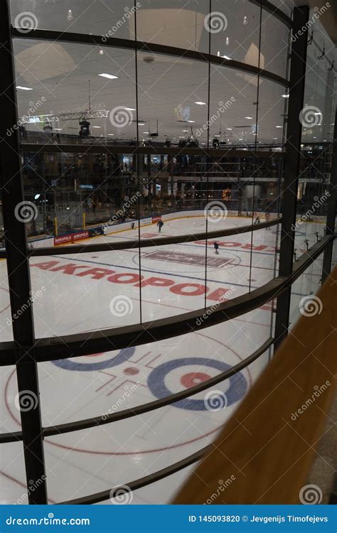 RIGA, LATVIA - APRIL 10, 2019: Akropole Skating Rink is Open Editorial Image - Image of houston ...