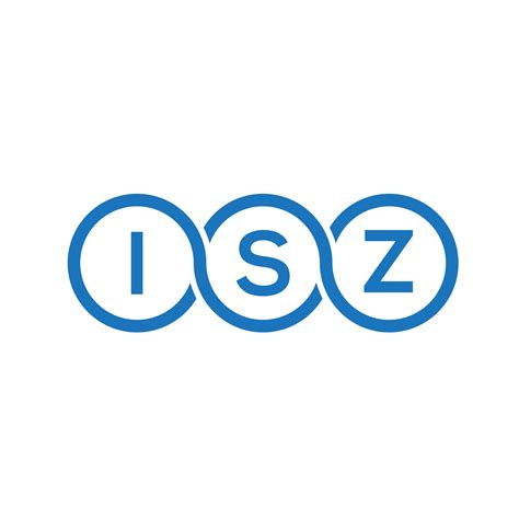 ISZ letter logo design on white background. ISZ creative initials ...