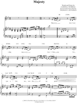 "Majesty" Sheet Music - 1 Arrangement Available Instantly - Musicnotes