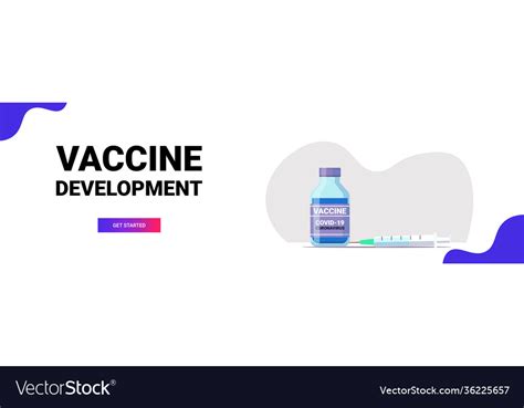 Syringe and bottle vial covid-19 vaccine Vector Image