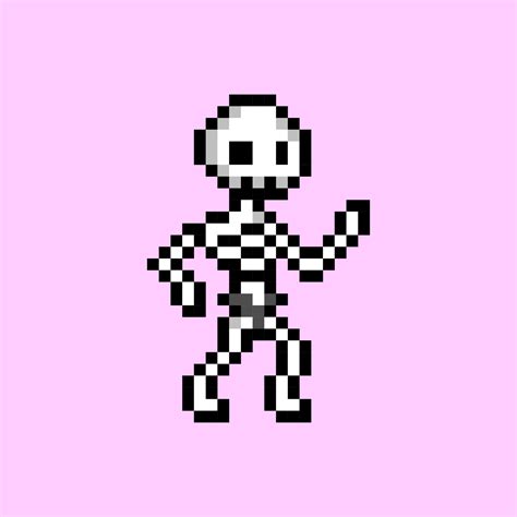 pixel art style, old videogames style, retro style 18 bit skeleton ...